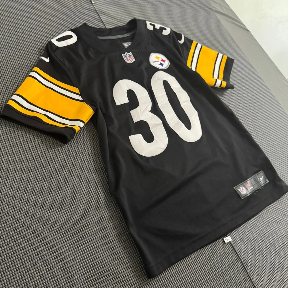 Nike Pittsburgh Steelers James Conner 30 Jersey Mens Small Black NFL Dri-FIT